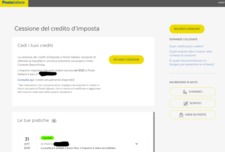 Come Fare Il Contratto Di Cessione Del Credito Con Poste Italiane ...