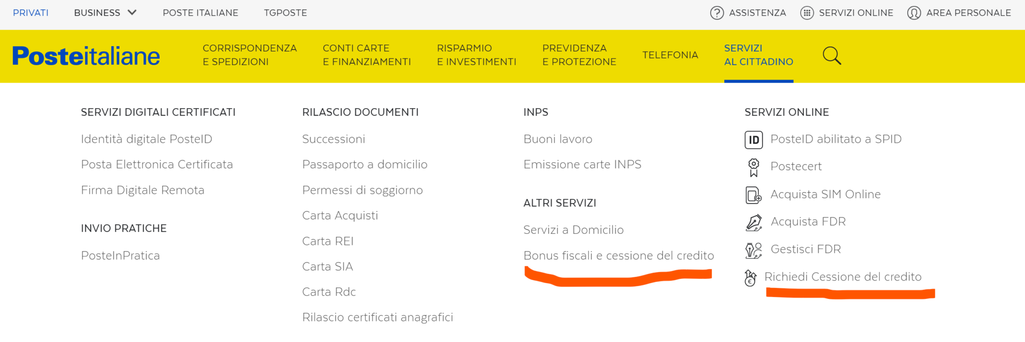 Come Fare il Contratto di Cessione del Credito con Poste Italiane