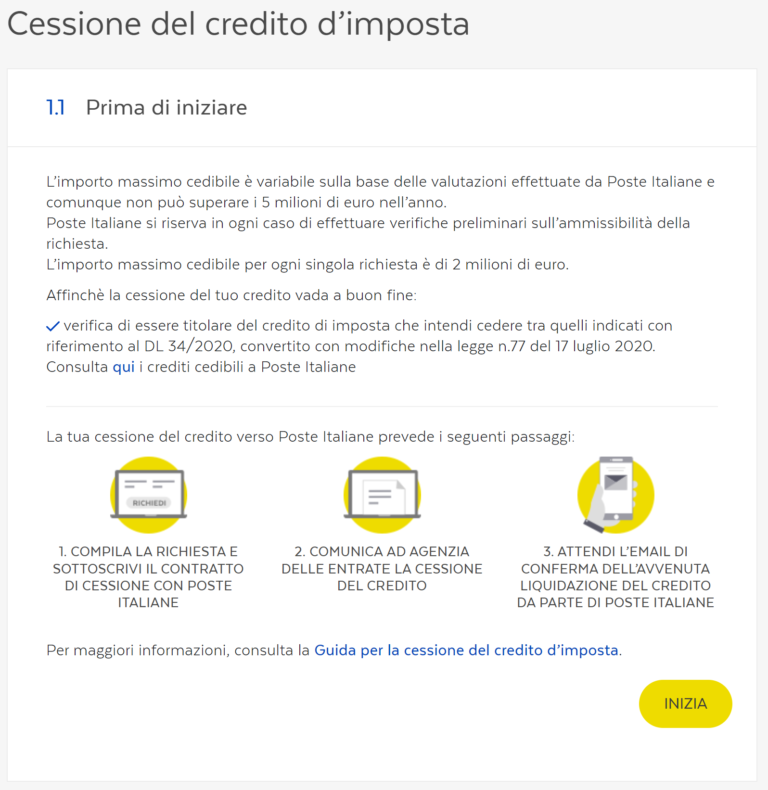 Come Fare Il Contratto Di Cessione Del Credito Con Poste Italiane ...